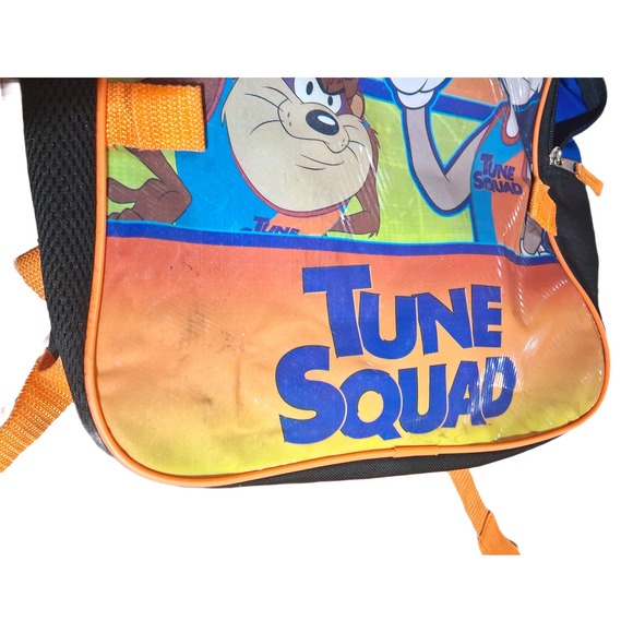 Vintage 1996 Kids Tune Squad Space Jam Backpack Martian Taz Bugs Basketball - Picture 6 of 6